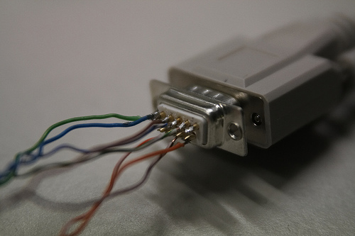 Hand-made RJ45 to DB9